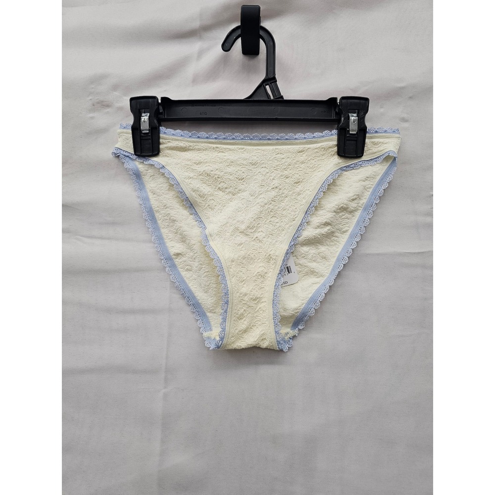 Free People Womens Bikini Underwear Yellow Nylon Blend Casual Size XS/S
